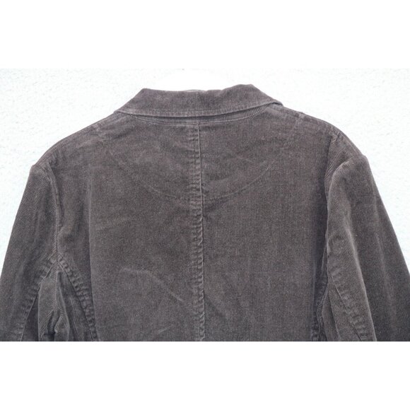 Land's End Women's Brown Corduroy Blazer-Pockets-Size 8-Three Buttons-Business - Picture 10 of 13